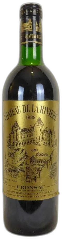 photo Château de la Rivière Accro Étiquette b2 Rouge Bordeaux