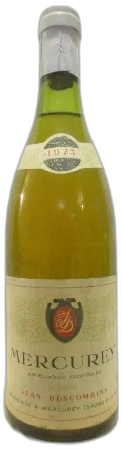 photo 1973 Mercurey Jean Descombins Blanc Bourgogne