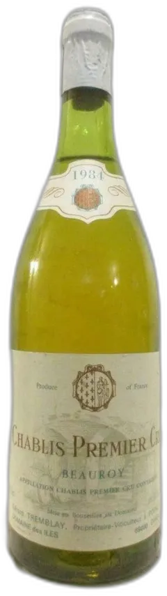 photo Chablis Gérard Tremblay Premier Cru Beauroy Blanc Bourgogne