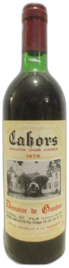 photo 1976 Cahors Domaine de Gaudou b2 Rouge Sud-Ouest