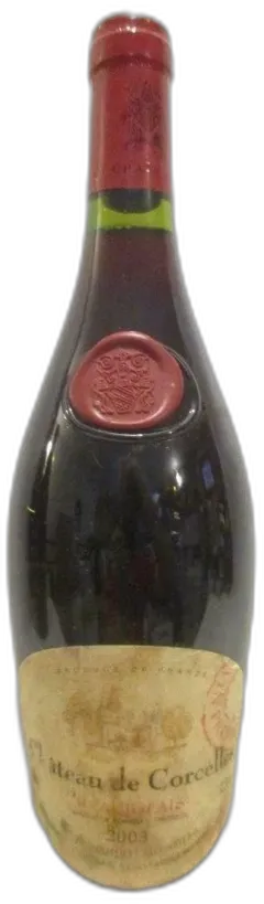 vue du vin Château de Corcelles