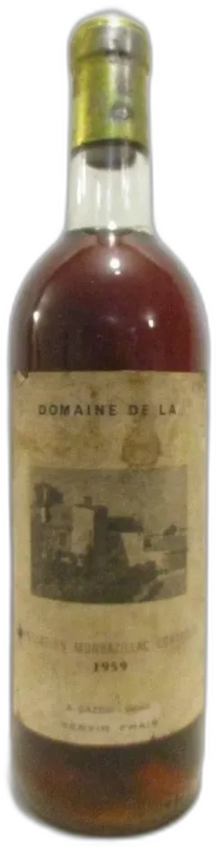 photo 1959 Monbazillac Domaine de la Grande Maison Gazzini Liquoreux Sud-Ouest