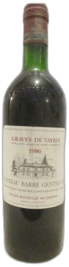 photo Graves de Vayres Château Barre Gentillot Rouge Bordeaux