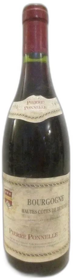 photo 1990 Hautes Côtes de Beaune Pierre Ponnelle Rouge Bourgogne