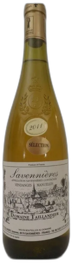 photo Savennières Domaine Taillandier Sélection Blanc