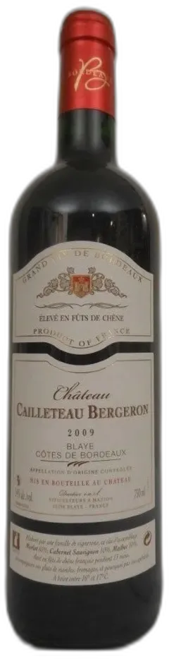 photo Blaye Château Cailleteau-Bergeron Fût de Chêne Rouge Bordeaux