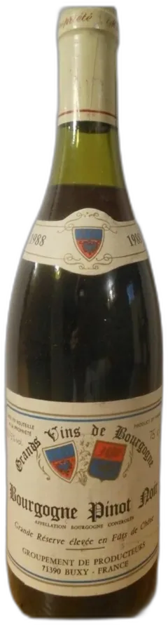 illustration du vin 1988 Bourgogne Coopérative de Buxy Fût Rouge