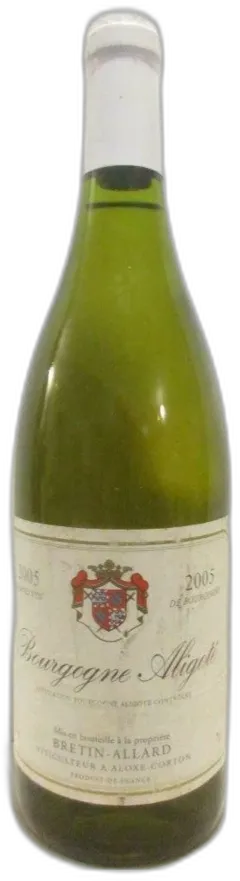 photo 2005 Aligoté Bretin-Allard Blanc Bourgogne