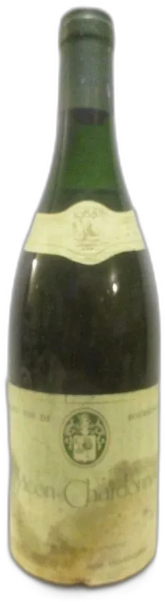 photo du vin Mâcon-Chardonnay Cave de Chardonnay Étiquette Abîmée