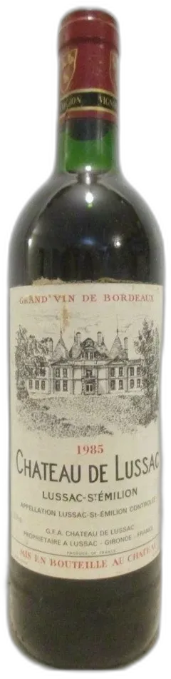 photo 1985 Lussac Saint-Émilion Château de Lussac Rouge Bordeaux