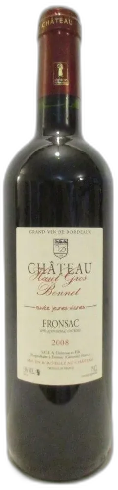 photo Château Haut Gros Bonnet Jeunes Vignes Rouge Bordeaux