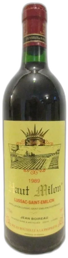 illustration du vin 1989 Lussac Saint-Émilion Haut Milon