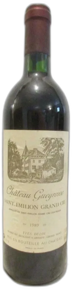 photo 1989 Saint-Émilion Château Gueyrosse Grand Cru Rouge Bordeaux