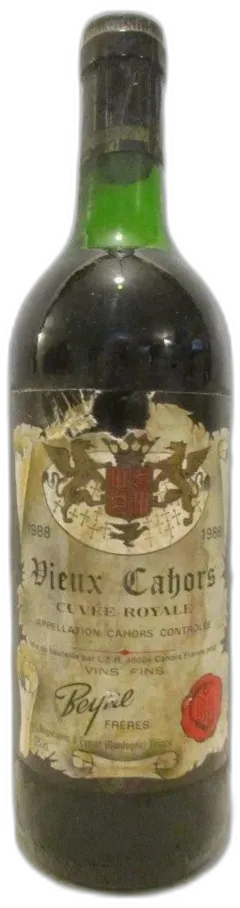 photo Beyne Vieux Cahors Cuvée Royale