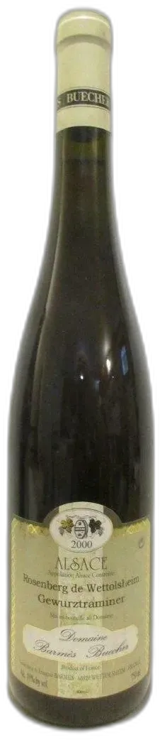 photo Gewurztraminer Domaine Barmès Buecher Rosenberg de Wettolsheim