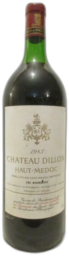 photo 1983 Haut-Médoc Château Dillon Cru Bourgeois Magnum Rouge Bordeaux