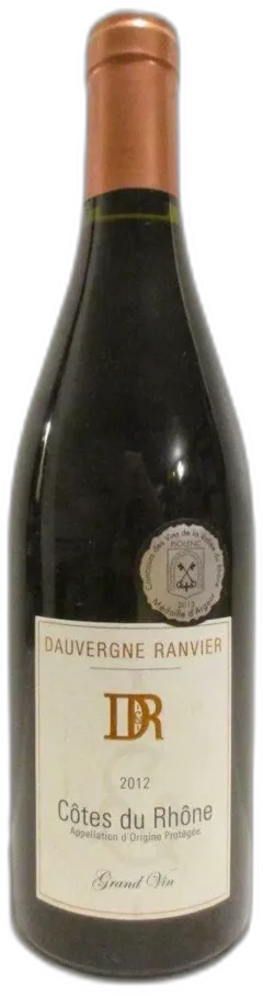 photo Côtes du Rhône Dauvergne-Ranvier Rouge