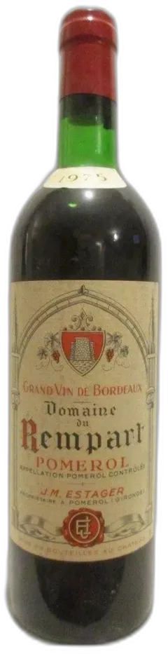 photo 1975 Pomerol Domaine du Rempart Rouge Bordeaux