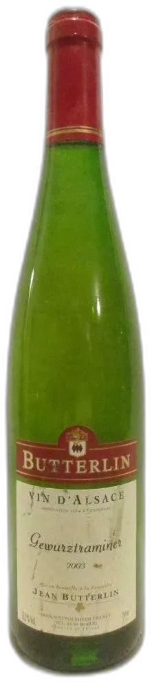 photo 2003 Gewurztraminer Jean Butterlin Blanc Alsace