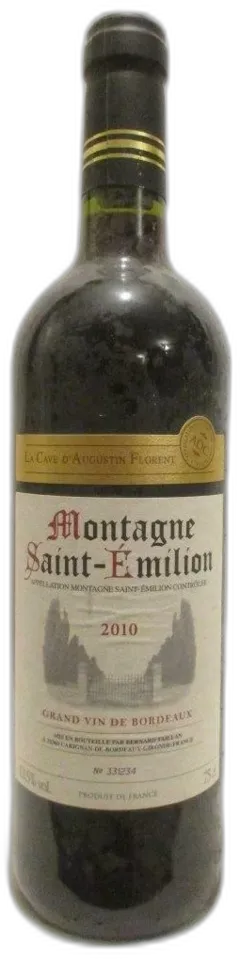 photo Montagne Saint-Émilion la Cave d’Augustin Florent Rouge Bordeaux
