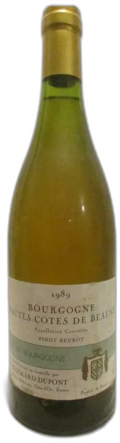 photo Hautes Côtes de Beaune Guillemard-Dupont Pinot Beurot Blanc