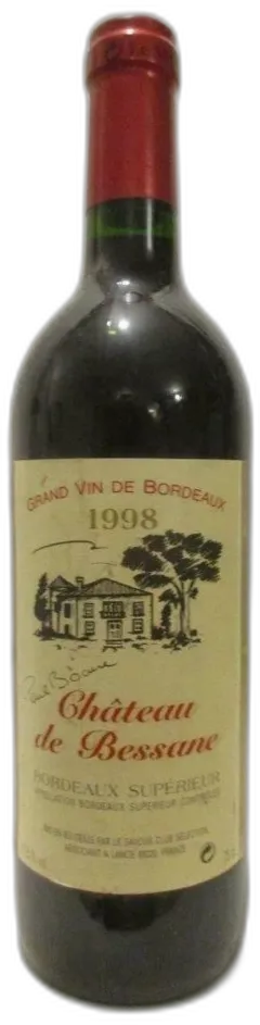 photo 1998 Bordeaux Supérieur Château de Bessane Paul Bocuse Savour Club