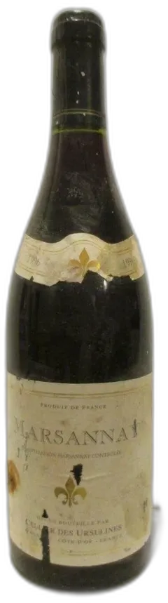 photo Marsannay Cellier des Ursulines Étiquette Abîmée