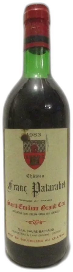 photo Saint-Émilion Château Franc Patarabet Grand Cru Rouge Bordeaux