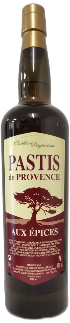 photo Distillerie Desgravières Pastis de Provence Aux Epice