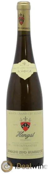 photo Alsace Gewurztraminer Grand Cru Hengst Zind-Humbrecht 2018