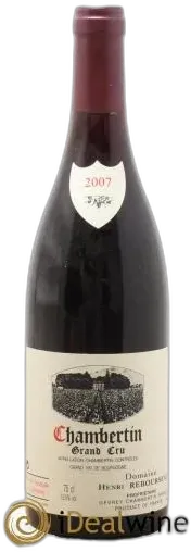 photo Chambertin Grand Cru Henri Rebourseau 2007