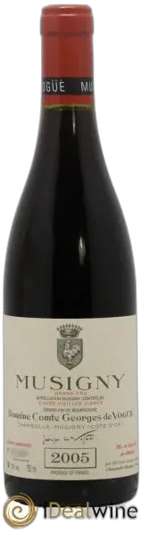 photo Musigny Grand Cru Cuvée Vieilles Vignes Comte Georges de Vogüé