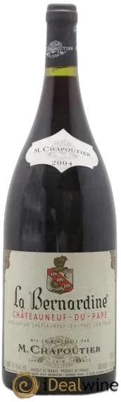 photo Châteauneuf-du-Pape la Bernardine Chapoutier 2004