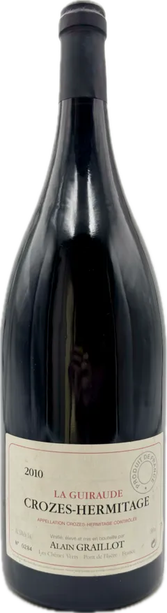 photo du vin Domaine Alain Graillot la Guiraude 2010 Vin Rouge, Vallée du Rhône