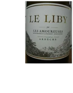photo Chateau les Amoureuses Liby Blanc 2022 Igp Ardeche