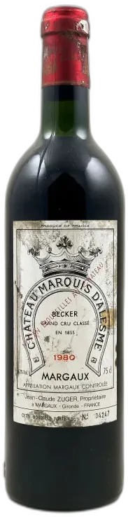 photo Marquis d’Alesme Margaux 1980