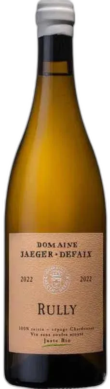 photo Domaine Jaeger-Defaix Rully Sans Soufre Ajouté 2023 Blanc