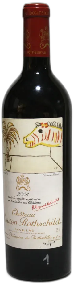 photo Mouton Rothschild 2006 Etiquette Très Légèrement Abimée