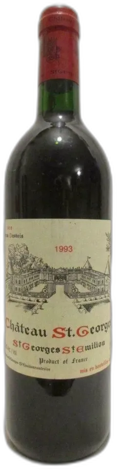 photo 1993 Saint-Georges Saint-Émilion Château Saint-Georges Rouge Bordeaux