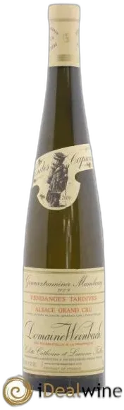 photo Alsace Grand Cru Gewurztraminer Mambourg Vendanges Tardives Domaine Weinbach 2009