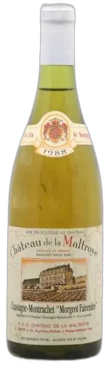 photo Chassagne-Montrachet 1er Cru Morgeot Fairendes Château de la Maltroye 1988
