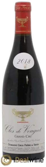 photo Clos de Vougeot Grand Cru Gros Frère & Soeur 2018