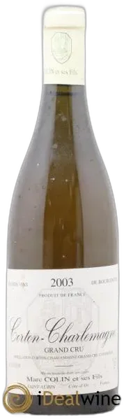 photo Corton-Charlemagne Grand Cru Marc Colin 2003