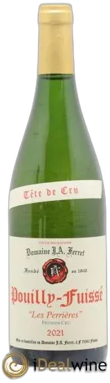 photo Pouilly-Fuissé 1er Cru les Perrières Tête de Cru J.a Ferret 2021