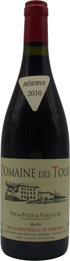 photo du vin Igp Vaucluse Merlot Domaine des Tours