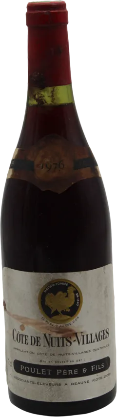 photos du vin Cotes de Nuits Village 1976 Poulet Pere et Fils