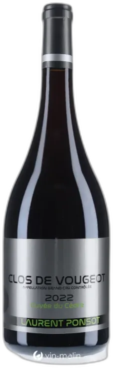 vue du vin Laurent Ponsot Clos de Vougeot Grand Cru "Cuvée du Cèdre