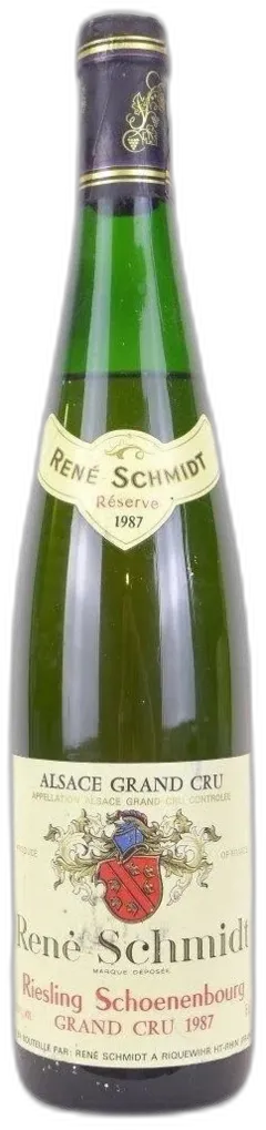 photo Riesling René Schmidt Grand Cru Schoenenbourg