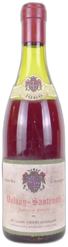 photo du vin Volnay Chouet-Soleilland Santenots Rouge