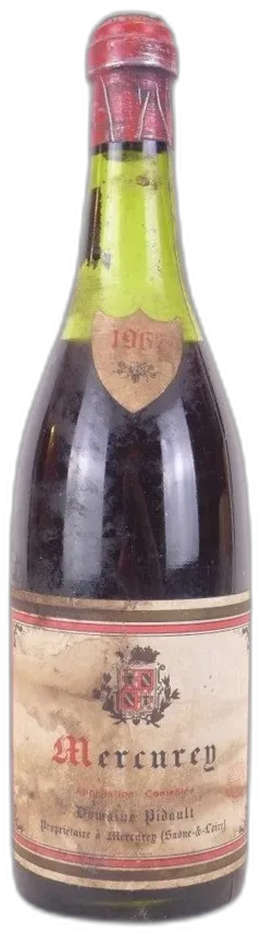 photo 1967 Mercurey Domaine Pidault Rouge Bourgogne